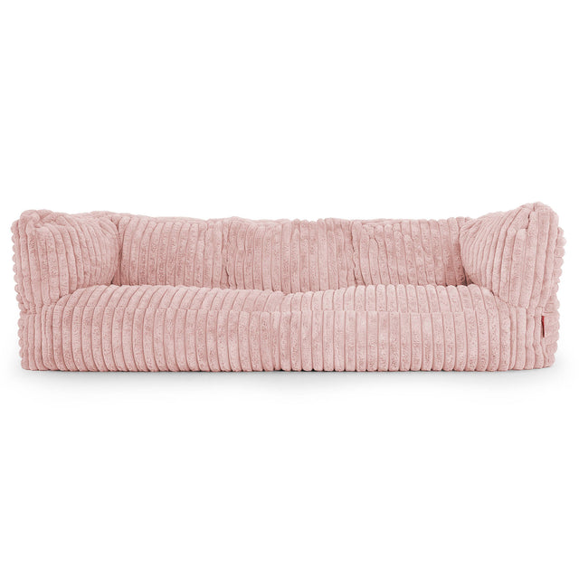 3-Sitzer Albert Sitzsacksofa - Ultra Plüsch Cord Pastellrosa 01