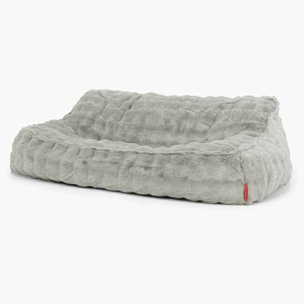 Das Slouchy Sitzsack Sofa - Bubble Pelz Salbeigrün 01