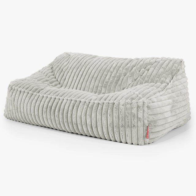 Das Slouchy Sitzsack Sofa - Ultra Plüsch Cord Salbeigrün 01