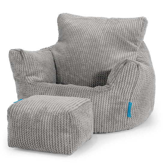 Klein Kindersessel Sitzsack 1-3 jahren - Pom-Pom Anthrazit 02