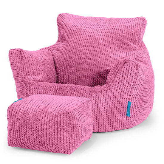 Klein Kindersessel Sitzsack 1-3 jahren - Pom-Pom Pink 02