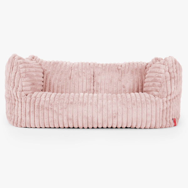 Ruben Sitzsack Sofa - Ultra Plüsch Cord Pastellrosa 01