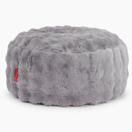 Sitzhocker Pouf - Bubble Pelz Grau 01