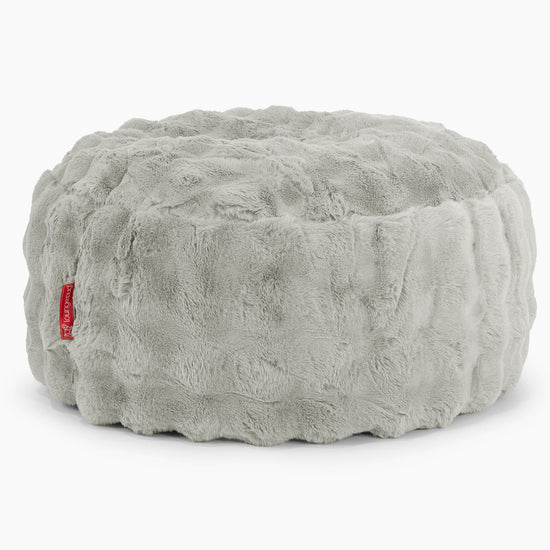 Sitzhocker Pouf - Bubble Pelz Salbeigrün 01