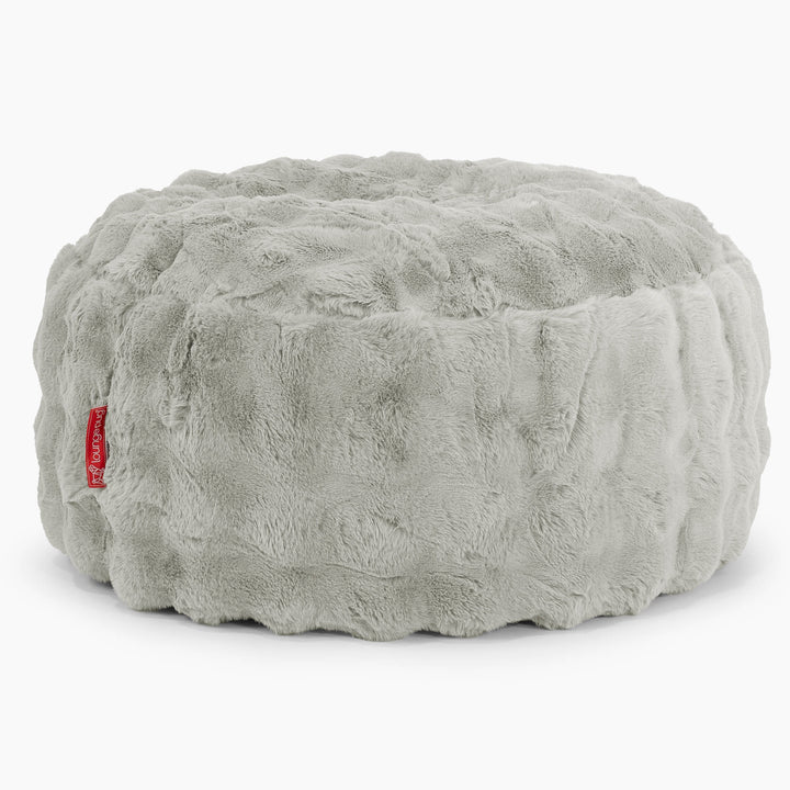 Sitzhocker Pouf - Bubble Pelz Salbeigrün 01