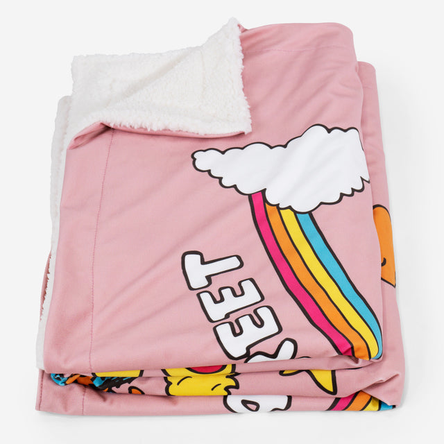 Kuscheldecke / Tagesdecke - Peace Love & Sesame Street 02