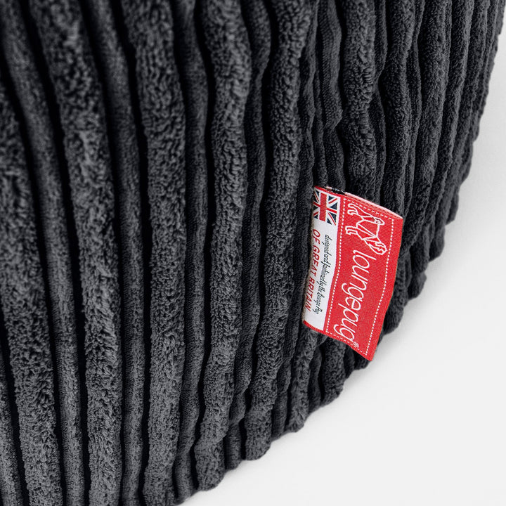 Mega-Mammoth Sofa Sitzsack XXL - Cord Schwarz 05