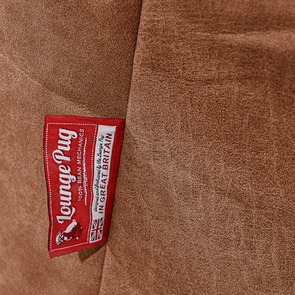 Mega-Mammoth Sofa Sitzsack XXL - Vintage Leder Karamell Fabric Close-up Image