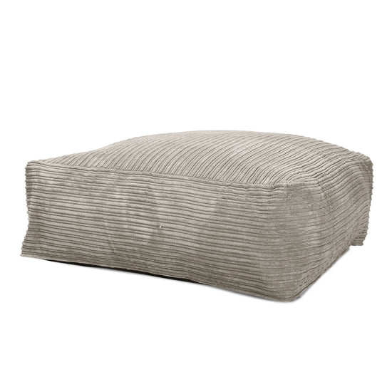 Lounge Pug, CloudSac 250, Memory-Schaum Ottomane Sitzbank Fußhocker, Sitzpouf, Cord Nerzfarben