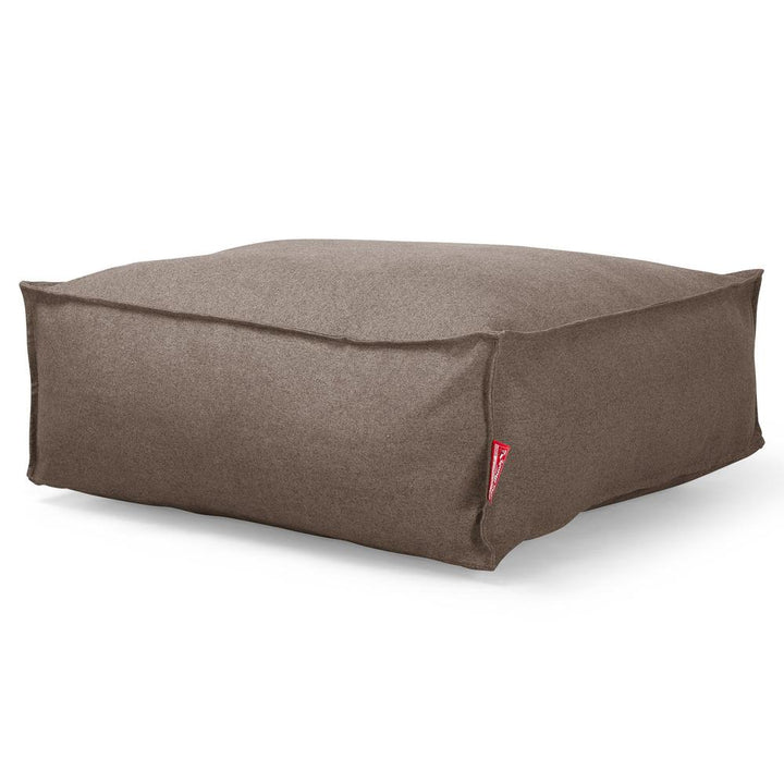 Lounge Pug, CloudSac 250, Memory-Schaum Ottomane Sitzbank Fußhocker, Sitzpouf, Interalli Wolle Biscuit