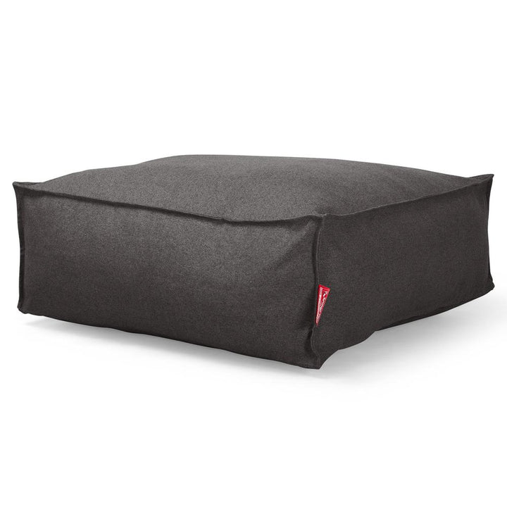 Lounge Pug, CloudSac 250, Memory-Schaum Ottomane Sitzbank Fußhocker, Sitzpouf, Interalli Wolle Grau