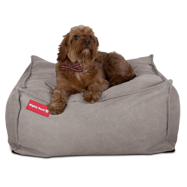 Mighty Bark Die Mega Matratze - Riesen Hundebett - Stonewashed-stoff Grau