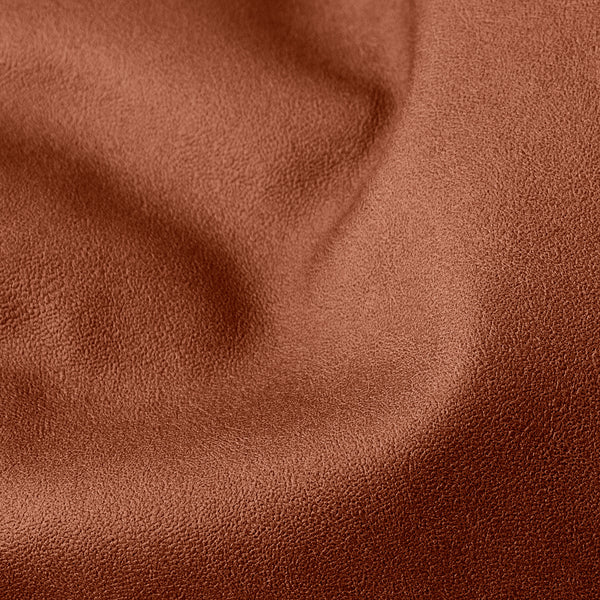 Kleiner Fußhocker - Veganes Leder Kastanienbraun Fabric Close-up Image