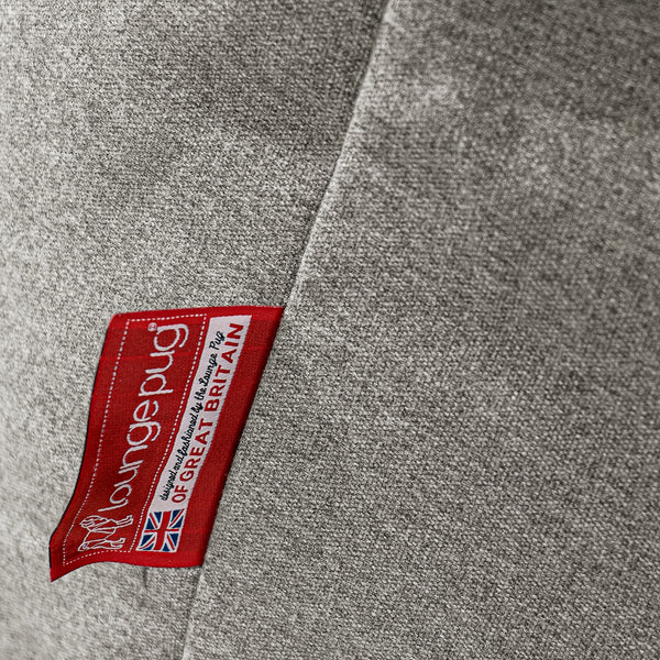 Gaming Sitzsack Sessel - Interalli Wolle Silber Fabric Close-up Image