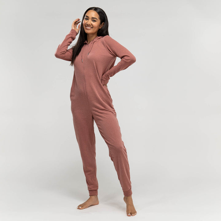 Damen Jersey Onesie, Rosa 01