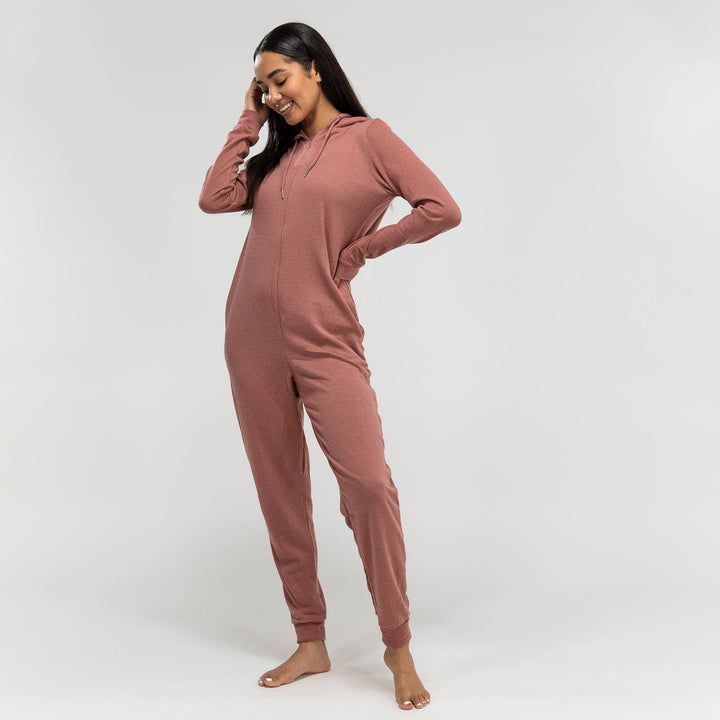 Damen Jersey Onesie, Rosa 03