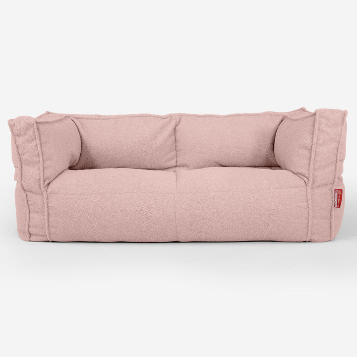 2-Sitzer Albert Sitzsacksofa - Bouclé Pink_01