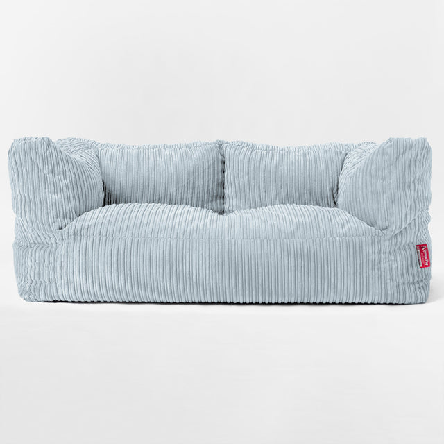 2-Sitzer Albert Sitzsacksofa - Cord Baby Blau 01