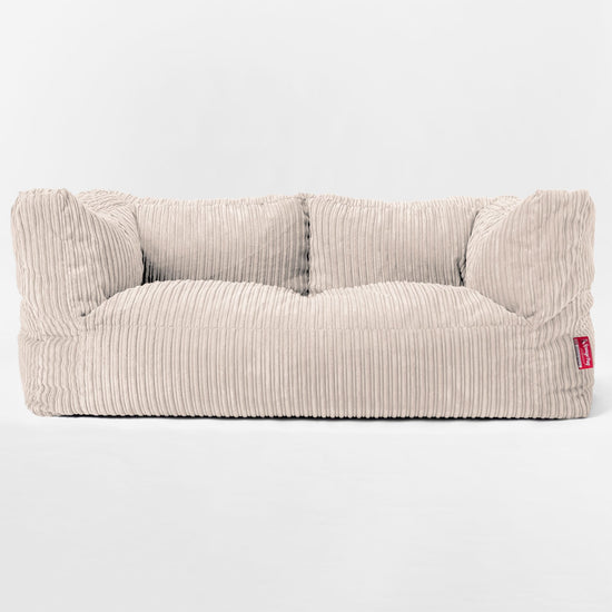 2-Sitzer Albert Sitzsacksofa - Cord Elfenbein 01