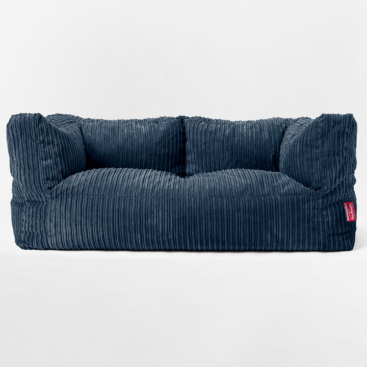 2-Sitzer Albert Sitzsacksofa - Cord Marineblau 01