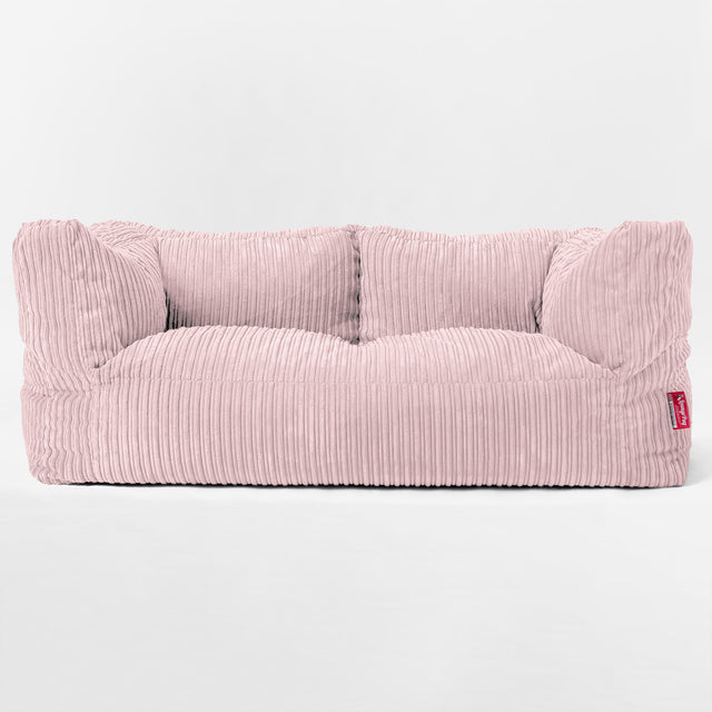 2-Sitzer Albert Sitzsacksofa - Cord Rosa 01