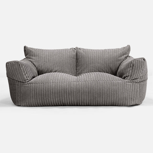 Josephine Sitzsack Sofa - Cord Schiefergrau 01