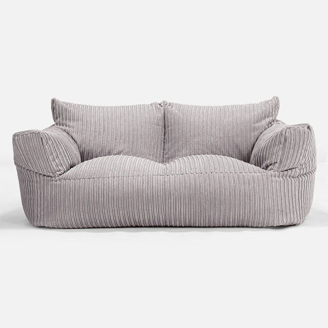 Josephine Sitzsack Sofa - Cord Silber 01