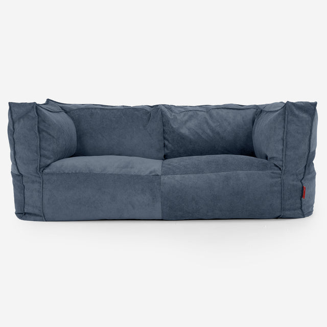 2-Sitzer Albert Sitzsacksofa - Feincord Marineblau 01