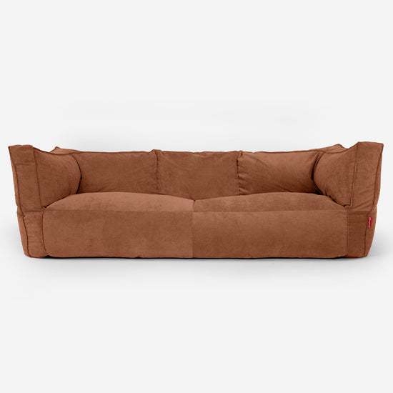 3-Sitzer Albert Sitzsacksofa - Feincord Bernsteinfarbe 01