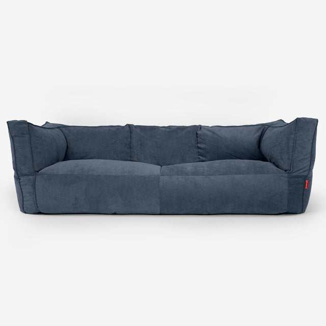 3-Sitzer Albert Sitzsacksofa - Feincord Marineblau 01