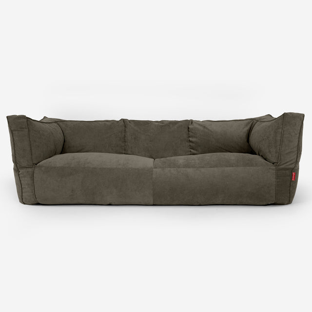 3-Sitzer Albert Sitzsacksofa - Feincord Olivgrün 01