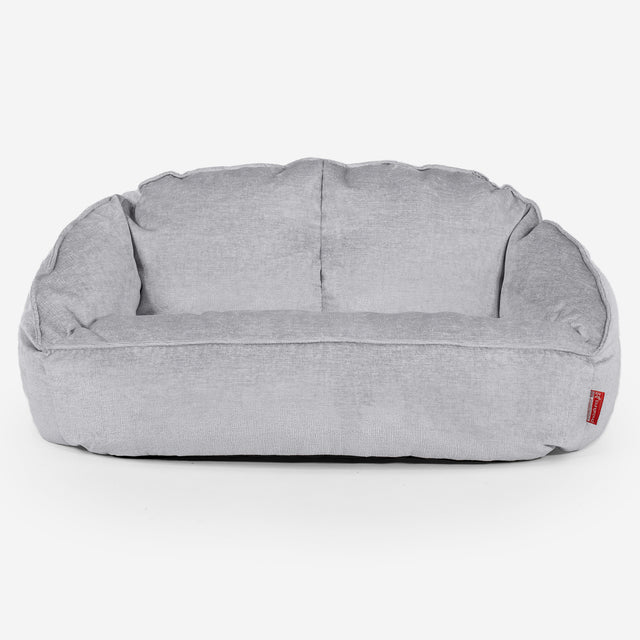 Bubble Sitzsack Sofa - Chenille Grau 01