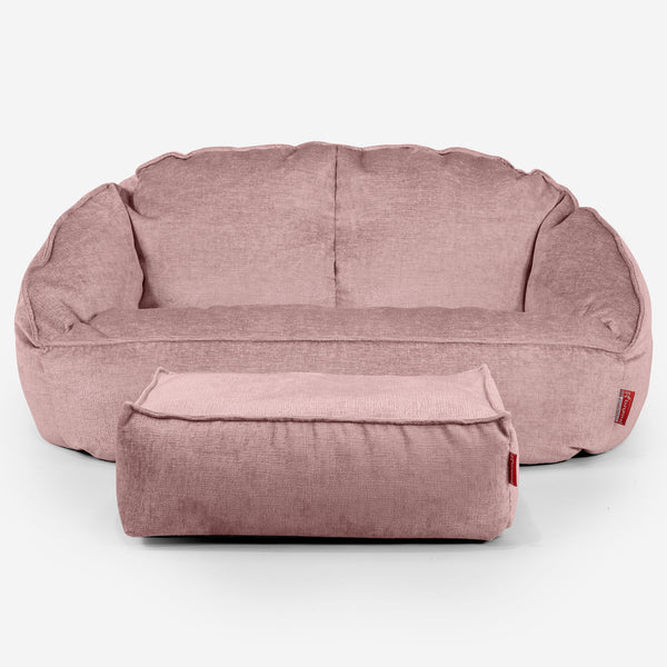 Bubble Sitzsack Sofa - Chenille Pink 01