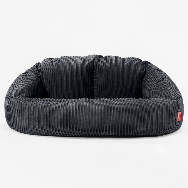 Bubble Sitzsack Sofa - Cord Schwarz 01