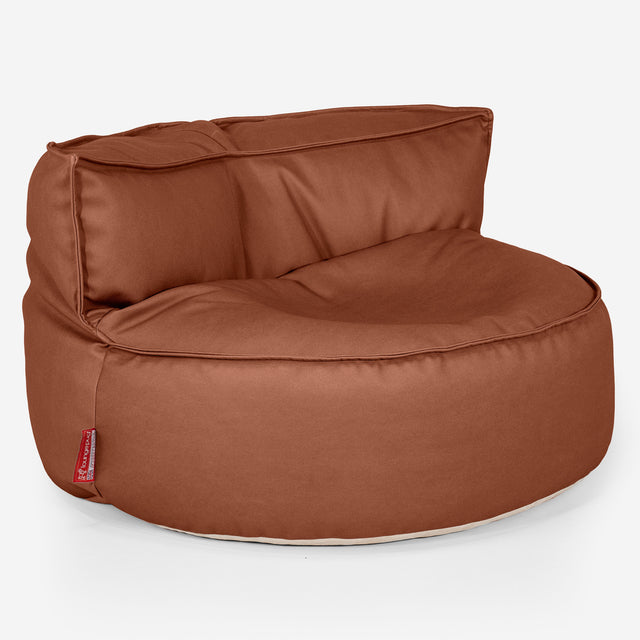 Chloe Sitzsacksofa - Veganes Leder Kastanienbraun 01