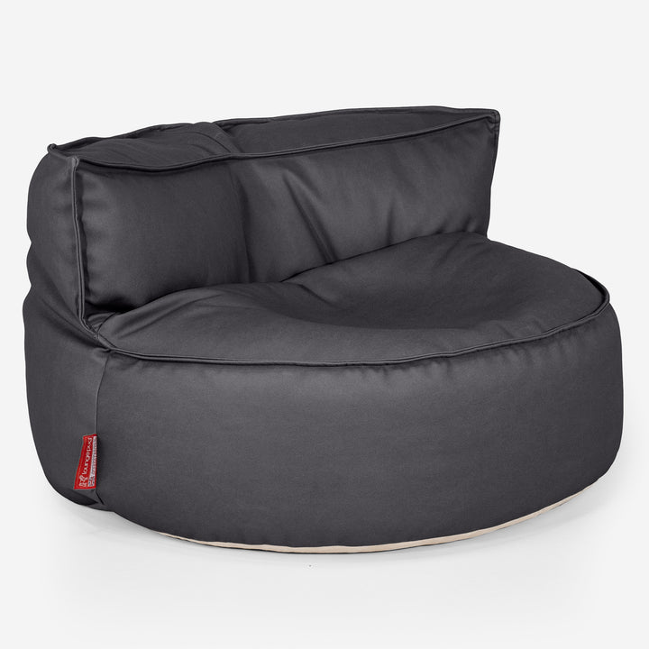 Chloe Sitzsacksofa - Veganes Leder Schwarz 01