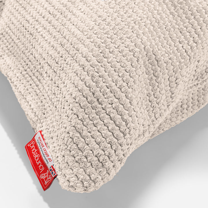 CloudSac 50 Riesen Memory-Schaum Kissen 40 x 80cm - Pom-Pom Creme 02