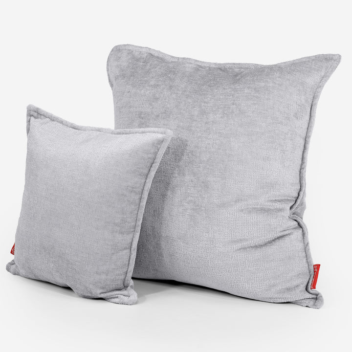 Dekokissen / Sofa Kissenbezug 47 x 47cm - Chenille Grau 02