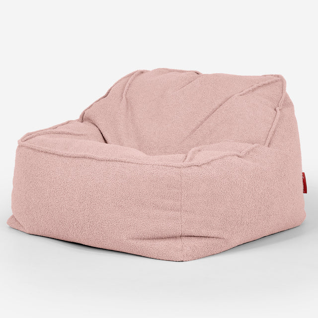 Der Slouchy Sitzsack Sessel - Bouclé Pink_03