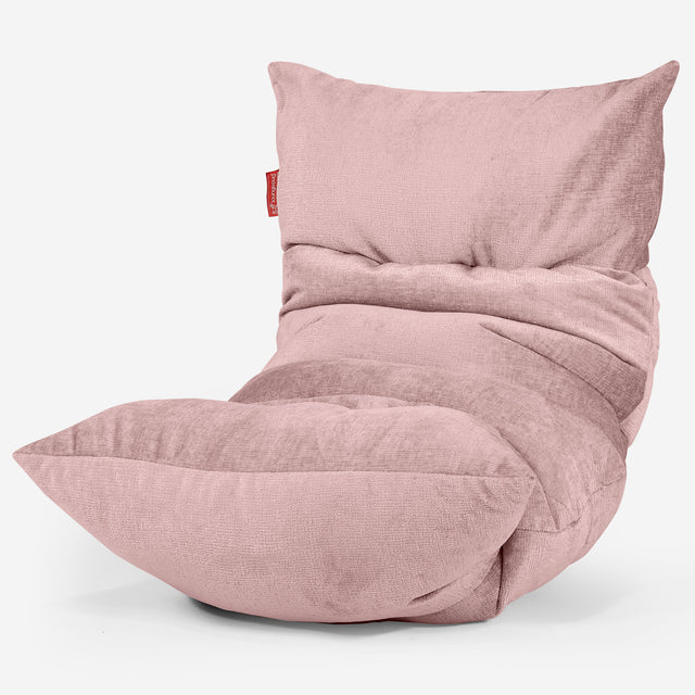 Eva Lounge Sitzsack - Chenille Pink 01