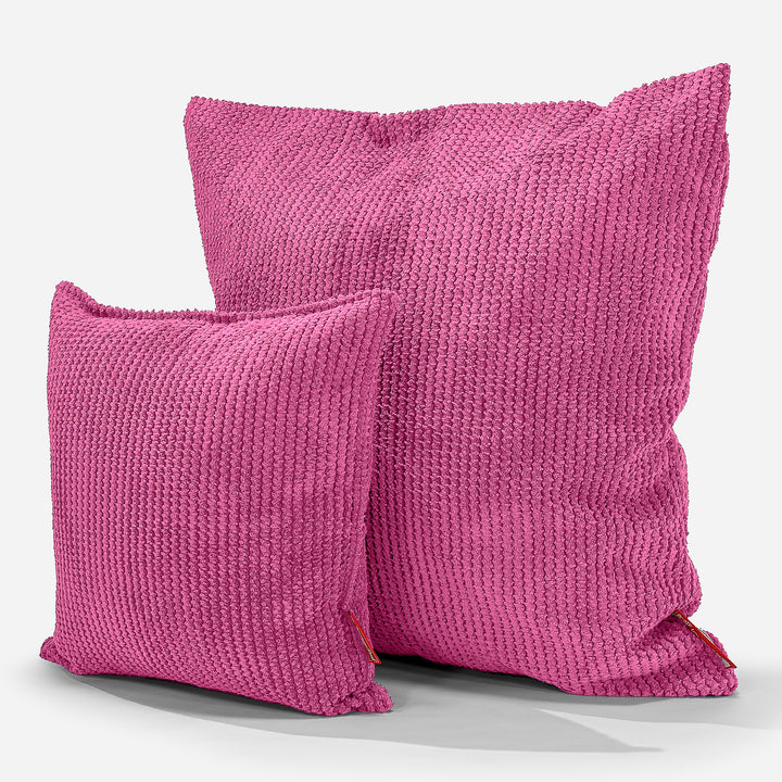 Extra Große Kissen 70 x 70cm - Pom-Pom Pink 02