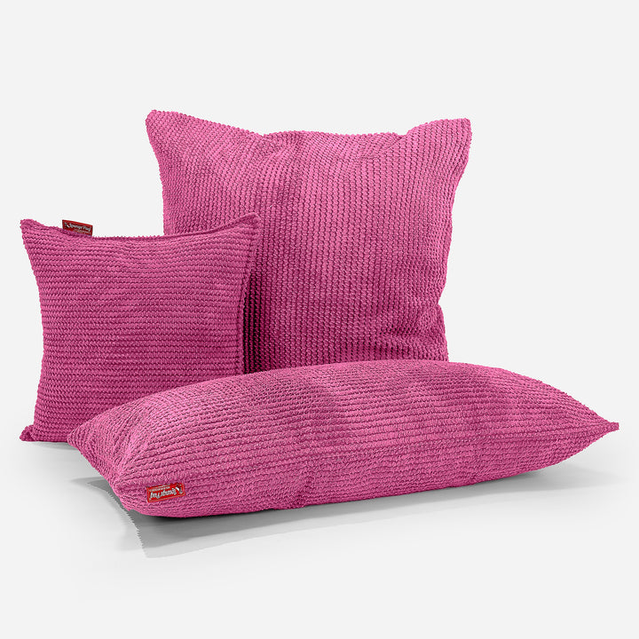 Extra Große Kissen 70 x 70cm - Pom-Pom Pink 04