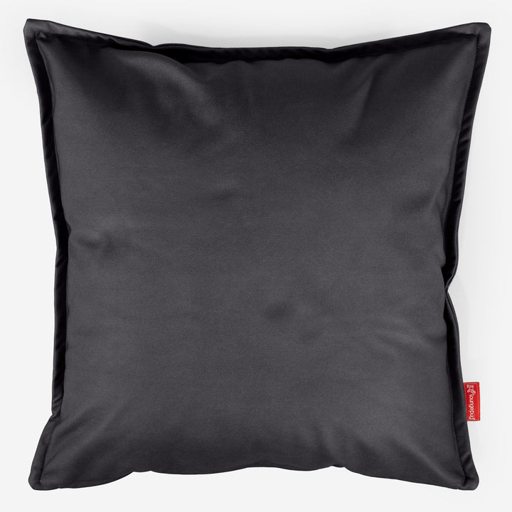 Extra Große Dekokissen / Sofa Kissenbezug 70 x 70cm - Veganes Leder Schwarz 01