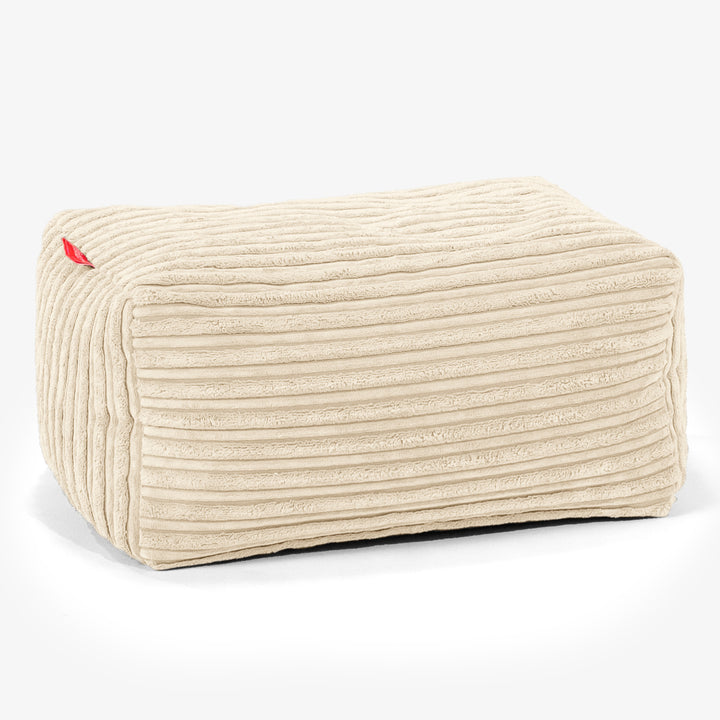 Fußhocker Pouf - Cord Creme 01