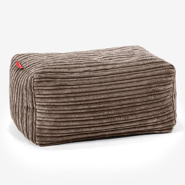 Fußhocker Pouf - Cord Mocca 01