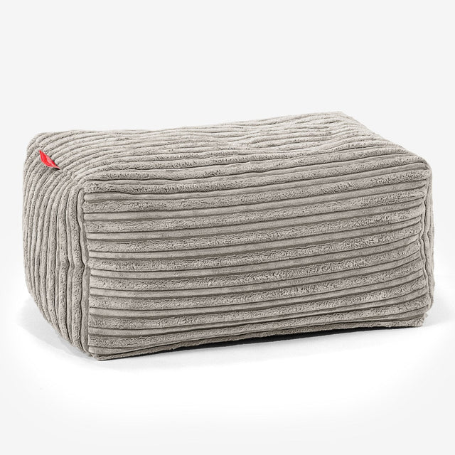 Fußhocker Pouf - Cord Nerzfarben 01