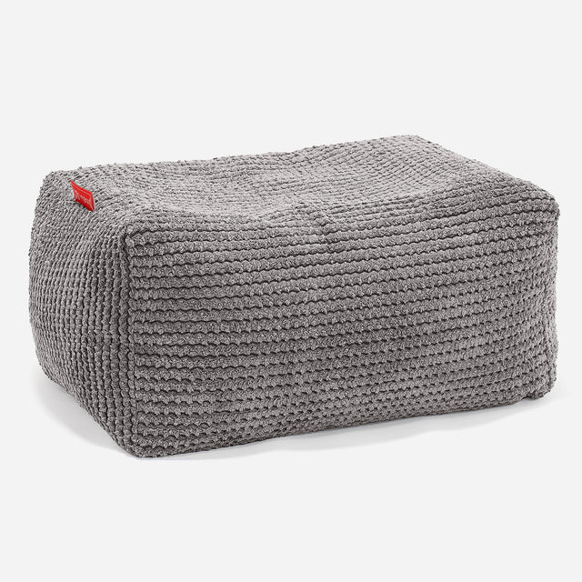 Fußhocker Pouf - Pom-Pom Anthrazit 01