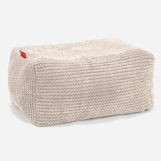 Fußhocker Pouf - Pom-Pom Creme 01