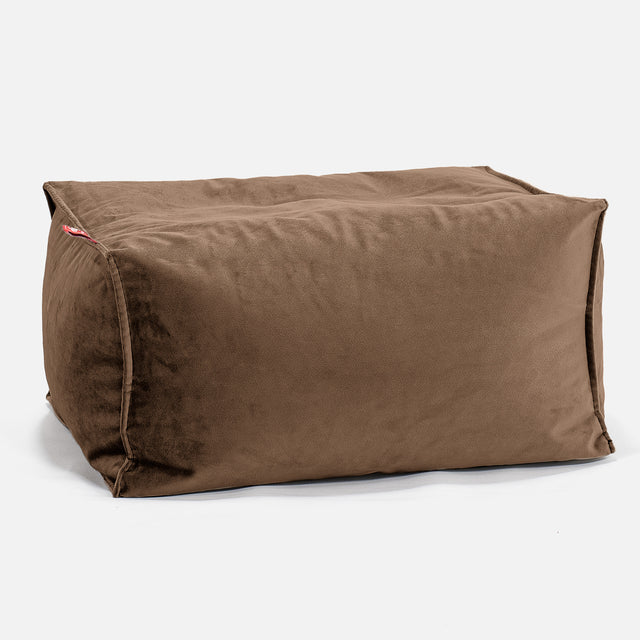 Fußhocker Pouf - Samt Espresso 01