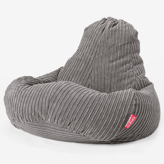 Ultra Lux Gaming Sitzsack -  Cord Schiefergrau 01